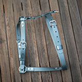 Silver and slate dog harness Australia side view